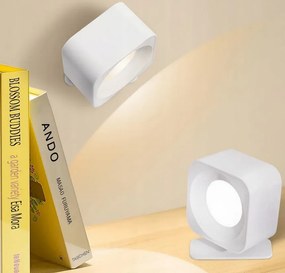 Vezeték nélküli mágneses LED lámpa az ágy fölé - fehér