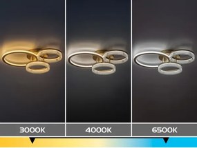 Rabalux 71473 - LED dimmelhető mennyezeti lámpa RIVONA LED/38W/230V 3000-6500K 58,5x38 cm+távirányítóval