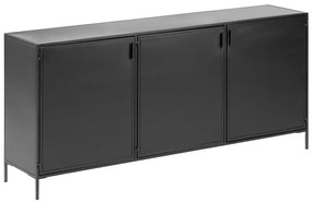 Fekete acél komód 160x72x35 cm Shantay – Kave Home