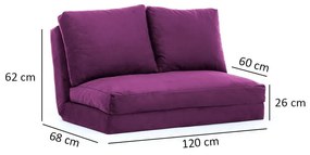Lila kinyitható kanapé 120 cm Taida – Balcab Home