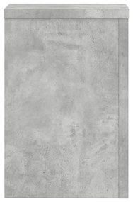 2 db betonszürke szerelt fa növénytartó állvány 25 x 25 x 35 cm