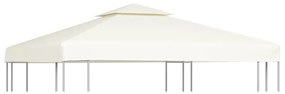 krémfehér csere pavilon ponyvatető 310 g/m² 3 x 3 m