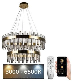 NEDES LED Dimmelhető kristály csillár zsinóron LED/190W/230V + távirányítás ND3601