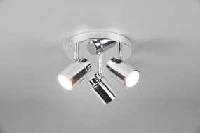 Fényes ezüstszínű fém spotlámpa Angelo – Trio