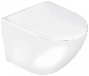 Delos WH fali rimless WC soft-close ülőkével