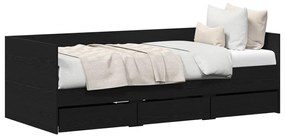 Napágy Fekete tölgy Szerelt fa 90 x 200 cm Tartós Napágy