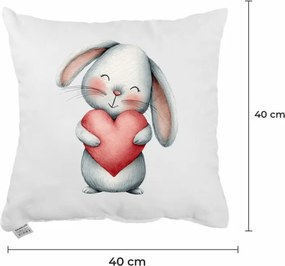 EMI Bunny Love díszpárna 40x40 cm