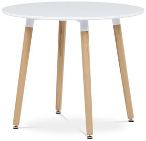 Étkezőasztal 90×90 cm, MDF, Fehér. WT