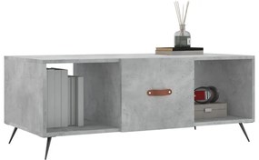 Betonszürke szerelt fa dohányzóasztal 102 x 50 x 40 cm