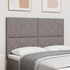 Fejtámla gyémánt blokkokkal tervezett taupe színben, 140 cm textil