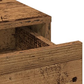 Sminkasztal Készlet 3 pcs Régi fa 50 x 41 x 135 cm Faanyag