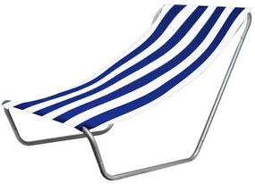 Összecsukható strandnyugágy SAND, kék csíkokkal