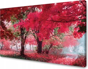 Vászonkép Rózsaszín Levelek Fák Művészet 70x50 cm Ajándéknak is tökéletes