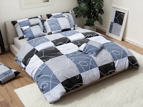 Pamut ágynemű KASPARO BLEND szürke Ágyneműhuzat mérete: 70 x 90 cm | 140 x 200 cm