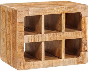 vidaXL Borágas tárolóval Barna 44 x 30 x 35 cm Tömör Mangófát