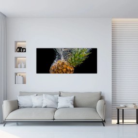 Ananász a vízben képe (120x50 cm)