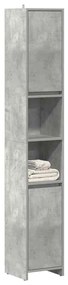 betonszürke forgácslap fürdőszobaszekrény 30 x 30 x 183,5 cm