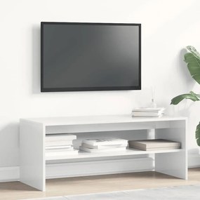 magasfényű fehér forgácslap TV-szekrény 100 x 40 x 40 cm