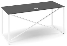 ProX asztal 158 x 67 cm, fedővel, grafit / fehér