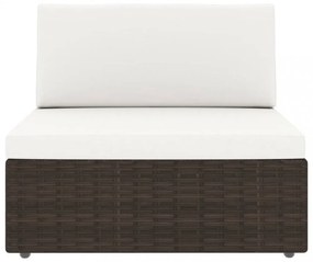 vidaXL 8 részes barna polyrattan kerti ülőgarnitúra