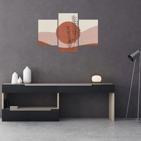 Kép - Boho levelek N⁰1 (90x60 cm)
