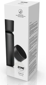 Fekete rozsdamentes acél termobögre 400 ml Singles – Zone