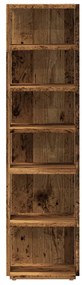 2 db antik fa színű szerelt fa cipőszekrény 28 x 27 x 102 cm