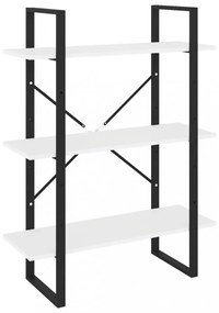 fehér forgácslap könyvszekrény 80 x 30 x 105 cm