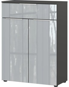 Szürke magas-fali fürdőszoba szekrény 71x95 cm Vasio – Germania