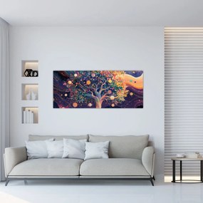 Kép – Lila fa tele energiával (120x50 cm)