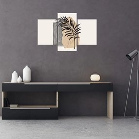 Kép - Absztrakció trópusi levelekkel N⁰3 (90x60 cm)
