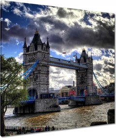 Vászonkép 80x80 Tower Bridge Felvonóhíd L-es