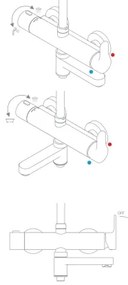 Ravak X07P642 - Zuhanyszett csapteleppel, fényes króm