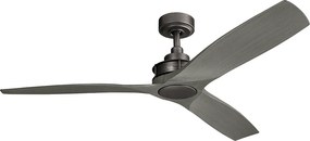 Kichler modern mennyezeti ventilátor ried szürke sötét vas elsklf-ried-56-avi