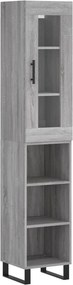 vidaXL szürke sonoma szerelt fa magasszekrény 34,5 x 34 x 180 cm