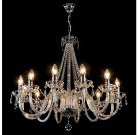Wranovsky JWZ117122101 - Kristály csillár láncon BONTON 12xE14/40W/230V