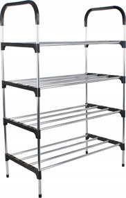 Verk 01841 Cipőtartó 12 pár cipőhöz, ezüst