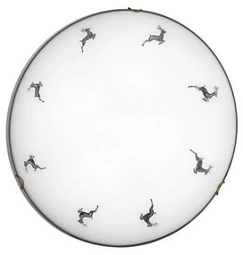 Kolarz 731.13.4.133- Mennyezeti lámpa NONNA 3xE27/60W/230V átm. 50 cm szarvas szürke