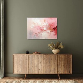 Üveg kép - Rózsaszín absztrakt (70x50 cm)