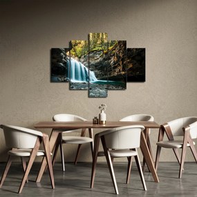 Erdei vízesés képe (150x105 cm)