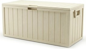 Kerti tároló box 112x49x54 cm, műanyag, bézs, AZB-G2075 CRM