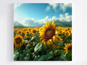 Poszter Természet Napraforgó Virág Nap 80x80