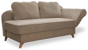 Szürkésbarna kordbársony heverő (jobb oldali) Chic Charlotte – Miuform