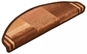 15 db barna öntapadó lépcsőszőnyeg 65 x 21 x 4 cm