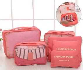 Zaparkorun Praktikus utazótáskák és rendszerezők - 6 db - lazac