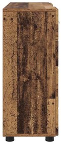 Széf fiókkal tárolóval Régi fa 88.5 x 30.5 x 73 cm Faanyag