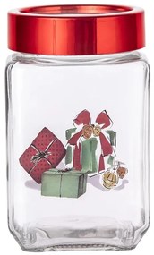Altom karácsonyi üvegdoboz Christmas Gifts 700 ml,9 x 9 x 14,5 cm