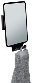 Kozmetikai tükör fogassal 14x19.5 cm Quadro Black – Wenko