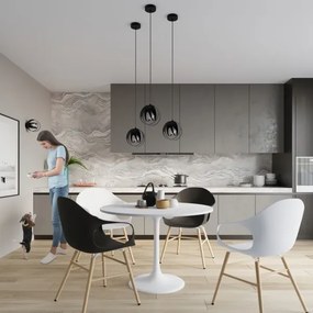 Sollux SL.1087 - Csillár zsinóron TULOS 1xE27/60W/230V fekete