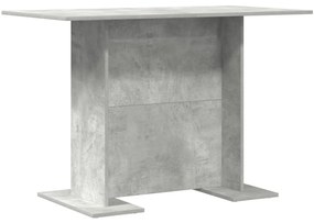 Beton Szürke Étkezőasztal 110x60x75 cm Mérnöki Fa